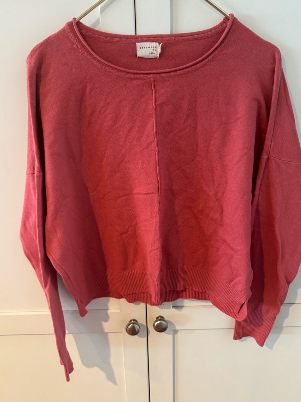 Dreamers by Debut Dusty Rose Pink Crewneck Pullover Sweatshirt M/L